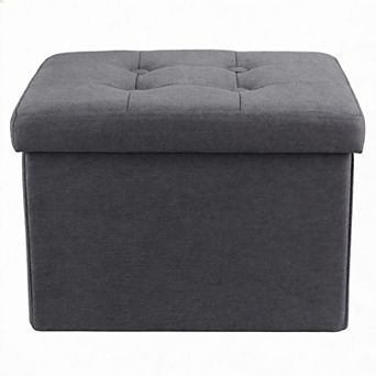 Foldable Storage Ottoman Suitable for Porch Use