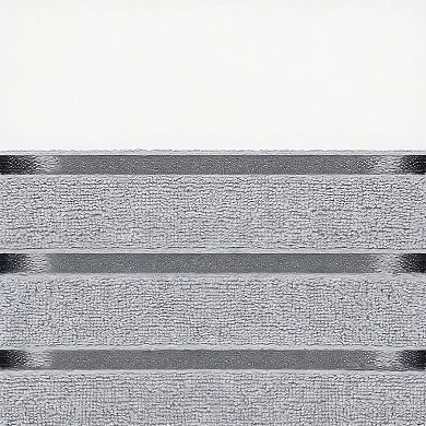 8pc 600GSM Cotton Viscose Stripe Towel Set