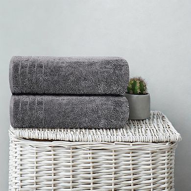 4-Pack Super Fine Cotton Quick-Dry Lightweight Soft Bath Towels
