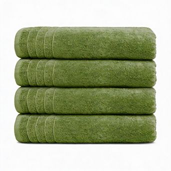 4-Pack Super Fine Cotton Quick-Dry Lightweight Soft Bath Towels