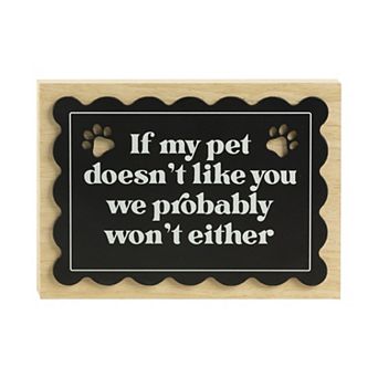 Belle Maison Pet Caption Box Table Decor