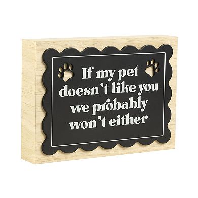 Belle Maison Pet Caption Box Table Decor