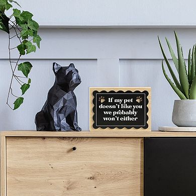 Belle Maison Pet Caption Box Table Decor