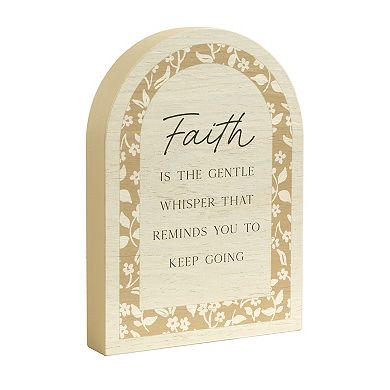Belle Maison Arched Faith Caption Box Table Decor