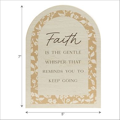 Belle Maison Arched Faith Caption Box Table Decor