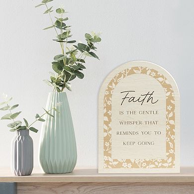 Belle Maison Arched Faith Caption Box Table Decor