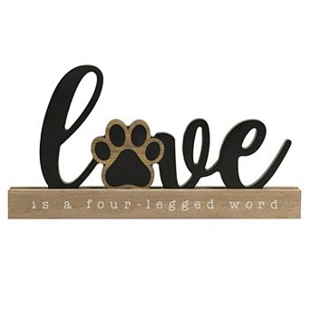 Belle Maison Love Pet Word Table Decor