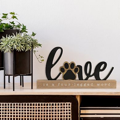Belle Maison Love Pet Word Table Decor