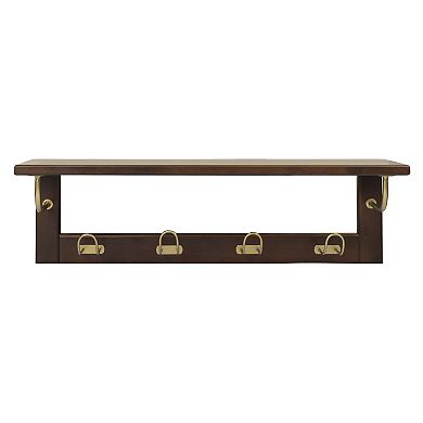 Belle Maison 7" x 23" Ledge With Hooks