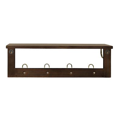 Belle Maison 7" x 23" Ledge With Hooks