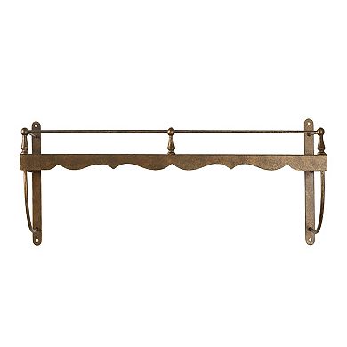 Belle Maison 7" x 22" Brass Iron Cafe Ledge