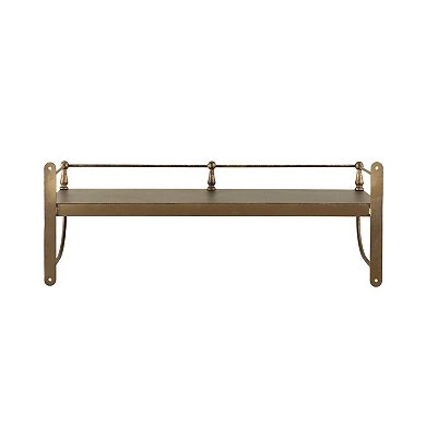 Belle Maison 7" x 22" Brass Iron Cafe Ledge