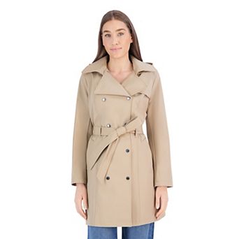 Women's London Fog Belted Rain Jacket