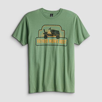 Men's Father Mows Best Graphic Tee