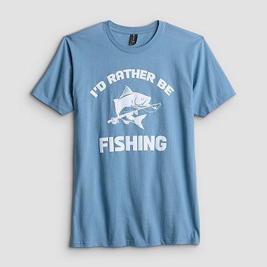 Men's Rather Be Fishing Graphic Tee
