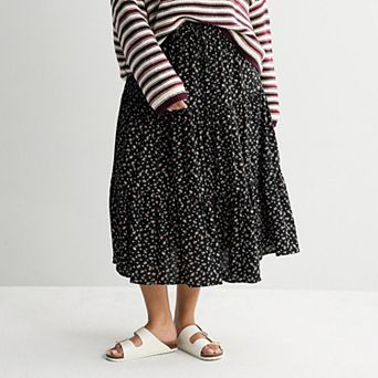 Juniors' Plus Size SO® Tiered Midi Skirt