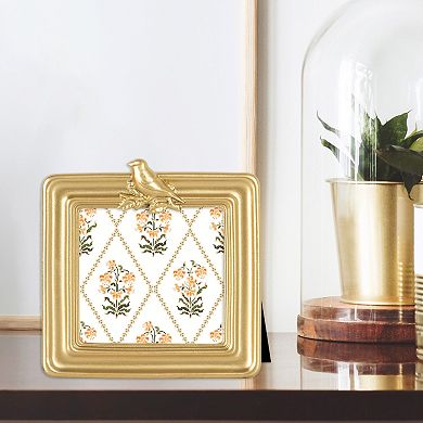 Belle Maison 5" x 7" Resin Bird Frame Table Decor