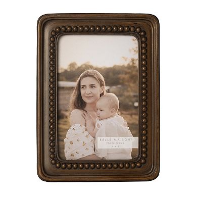 Belle Maison 4" x 6" Beaded Resin Frame Table Decor