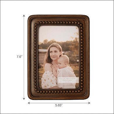 Belle Maison 4" x 6" Beaded Resin Frame Table Decor