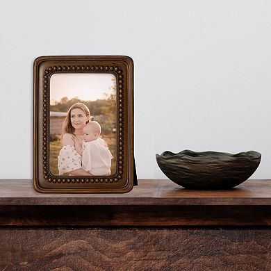 Belle Maison 4" x 6" Beaded Resin Frame Table Decor