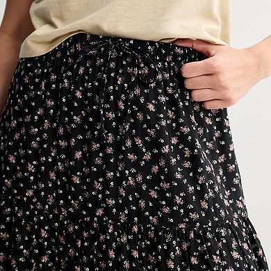Juniors' SO® Tiered Midi Skirt