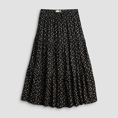 Juniors' SO® Tiered Midi Skirt
