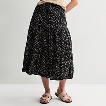 Juniors' SO® Tiered Midi Skirt