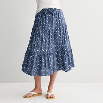 Juniors' SO® Tiered Midi Skirt