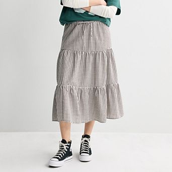 Juniors' SO® Tiered Midi Skirt
