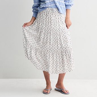 Juniors' SO® Tiered Midi Skirt