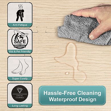 Sorbus 20 Tiles 80 Sq ft Interlocking Floor Foam Tile Mats - for Home, Playroom, Trade Show