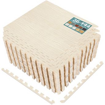Sorbus 36 Tiles 144 Sq ft Interlocking Floor Foam Tile Mats - for Home, Playroom, Trade Show