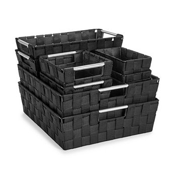Sorbus 9 pc Hand-Woven Storage Baskets - for Home & Closet Organization