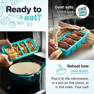 1 Cup Silicone Freezer Molds with Lids & Steel Reinforced Rim, 2 Pack