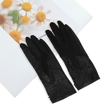 Floral Sunblock Mittens for Women 1 Pair