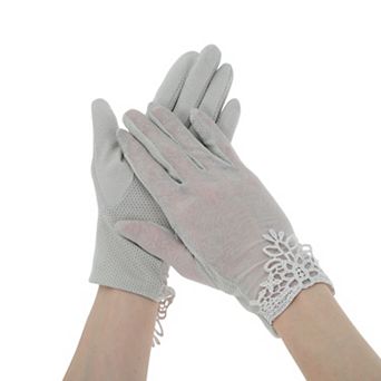 Floral Sunblock Mittens for Women 1 Pair