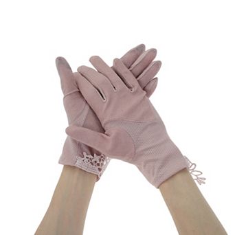 Floral Sunblock Mittens for Women 1 Pair
