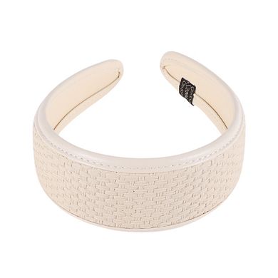 Grid Wide-brimmed Headband for Women 1 Pc
