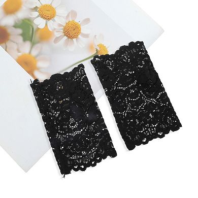 Flower Sunblock Fingerless Gloves for Women 1 Pair