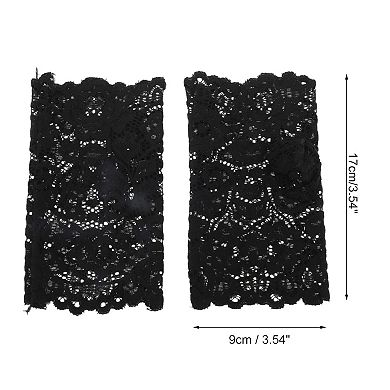 Flower Sunblock Fingerless Gloves for Women 1 Pair
