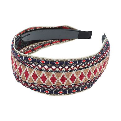 Embroidery Geometric Headband for Women 1 Pc