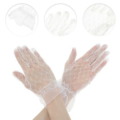Mesh Hollow Sunblock Mittens for Women 1 Pair