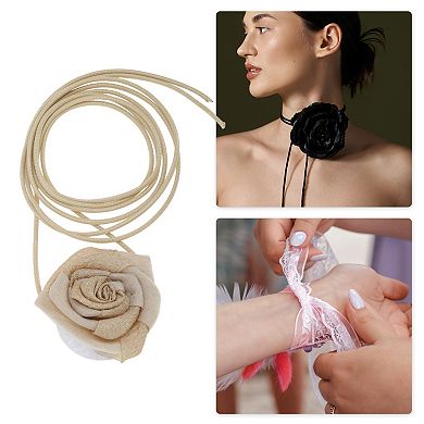 Fashion Rose Adjustable Choker Necklace for Women 1 Pc
