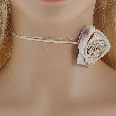 Fashion Rose Adjustable Choker Necklace for Women 1 Pc
