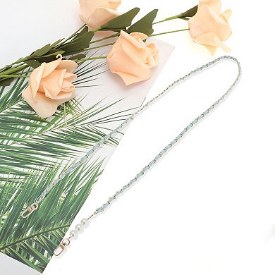 1 Pc Leather and Faux Pearl Handbag Strap for Travelling