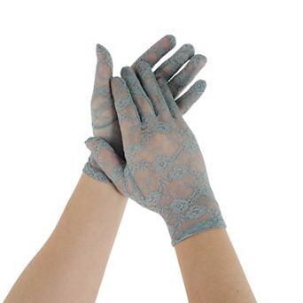Flower Hollow Sunblock Mittens for Women 1 Pair