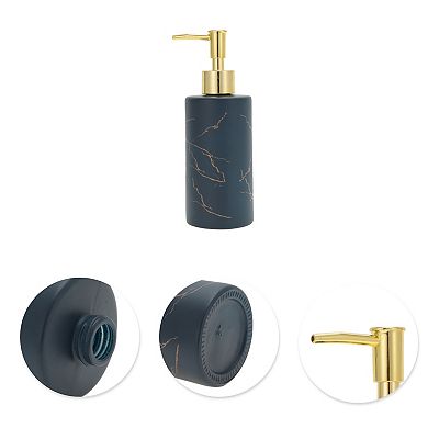 Cylinder Marble Pattern Soap Dispenser 1 Pc