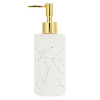 Cylinder Marble Pattern Soap Dispenser 1 pc