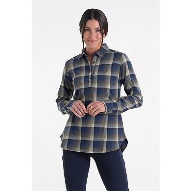 Women's Legendary Whitetails Firelight Popover Flannel Tunic Top