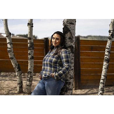 Women's Legendary Whitetails Firelight Popover Flannel Tunic Top